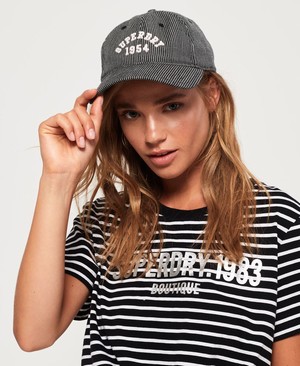 Superdry All American Női Sapka Csíkok/Sötétkék | SGULP4607